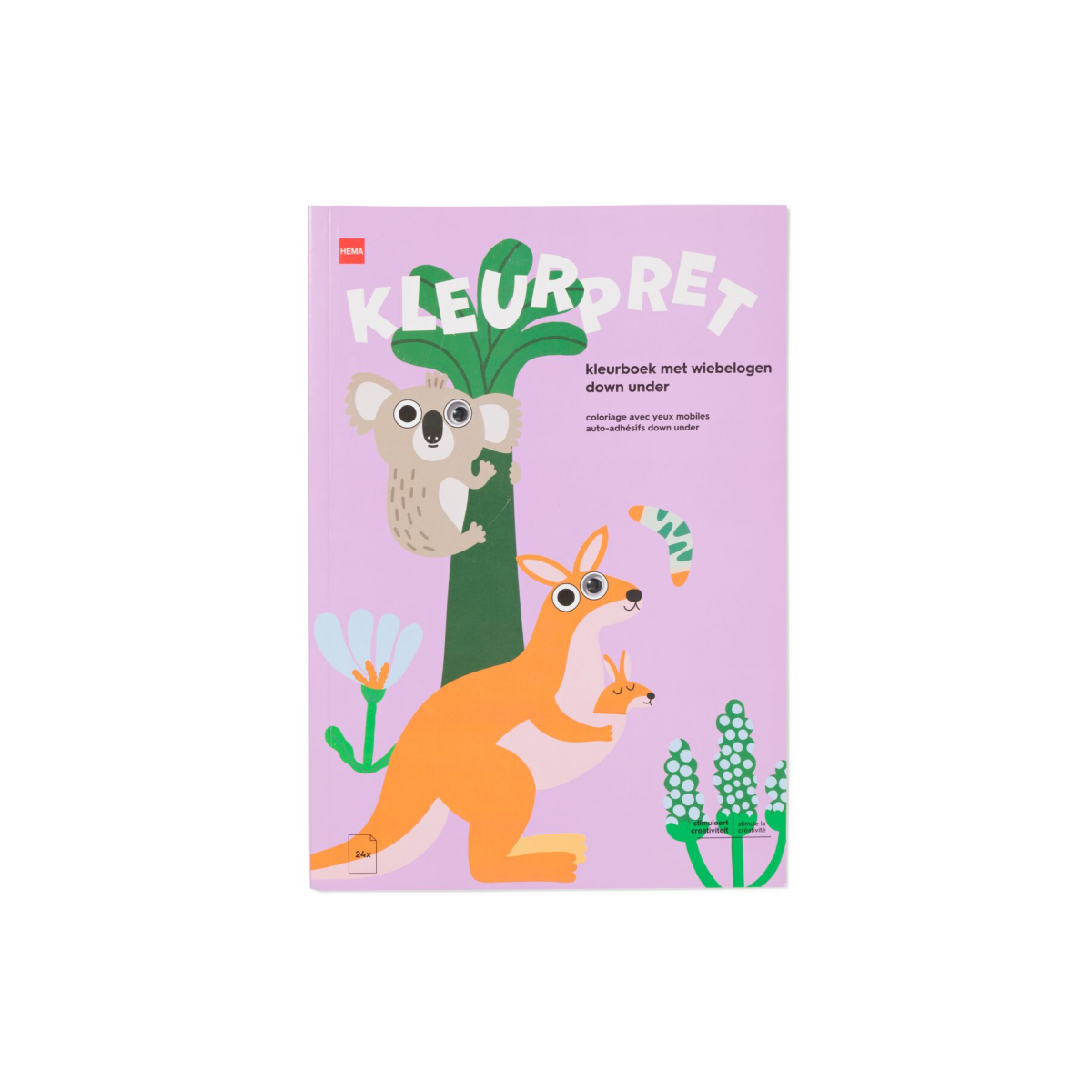HEMA Kleurboek 19x27cm wiebelogen Australië