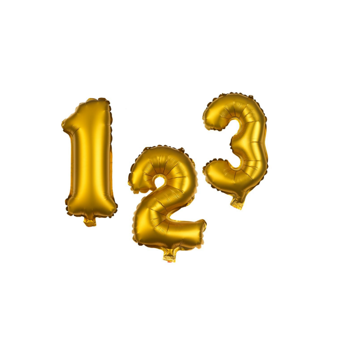 HEMA Folieballon cijfers 0-9 goud (goud)