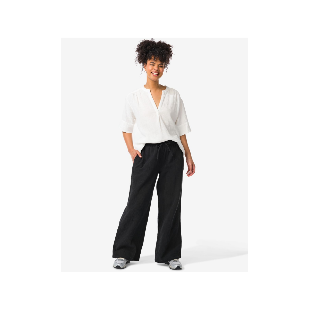 HEMA HEMA Dames Broek Kai Zwart (zwart)
