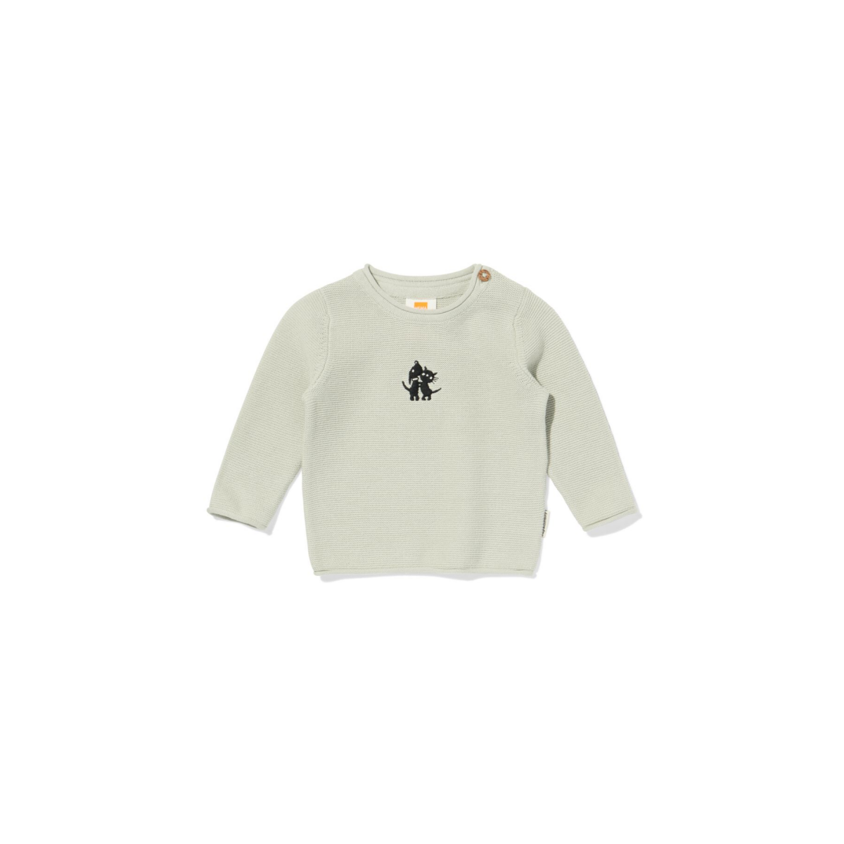 HEMA Takkie en Siepie newborn trui borduursel lichtgroen (lichtgroen)