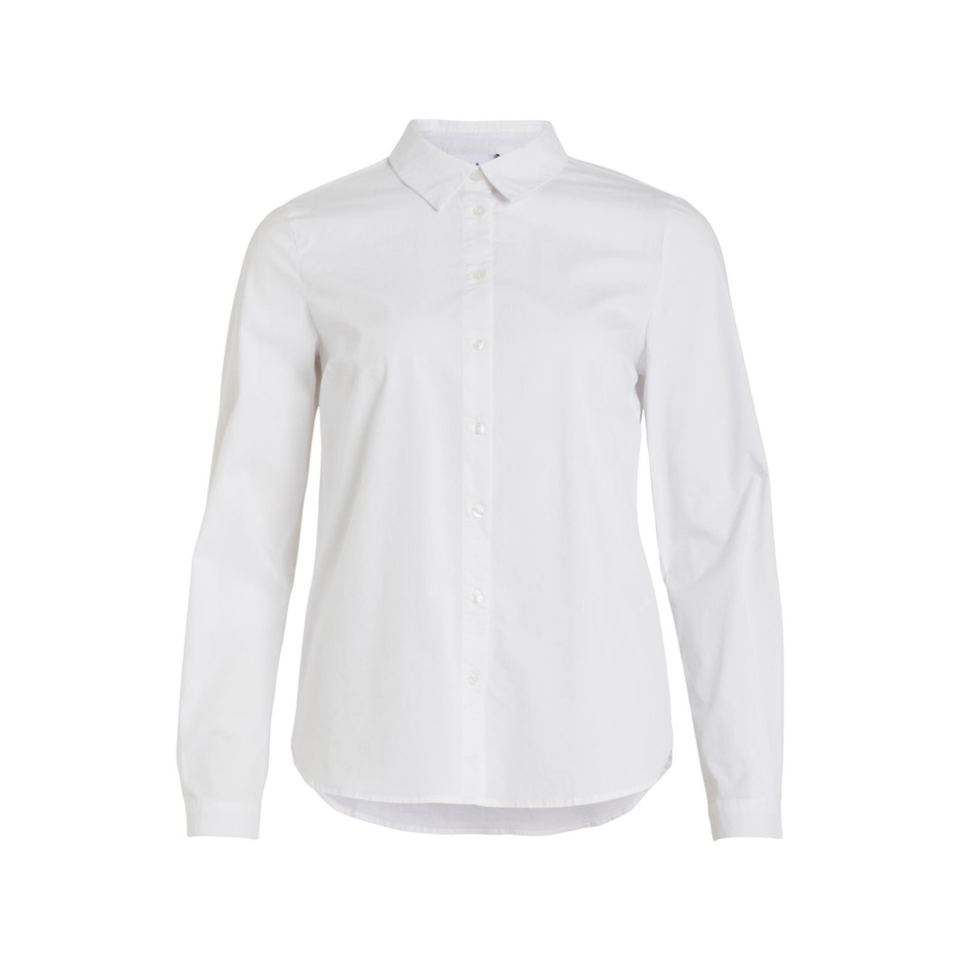 Vila - Damen Langarmbluse - Weiß - Größe: 38 - bei Tara-M