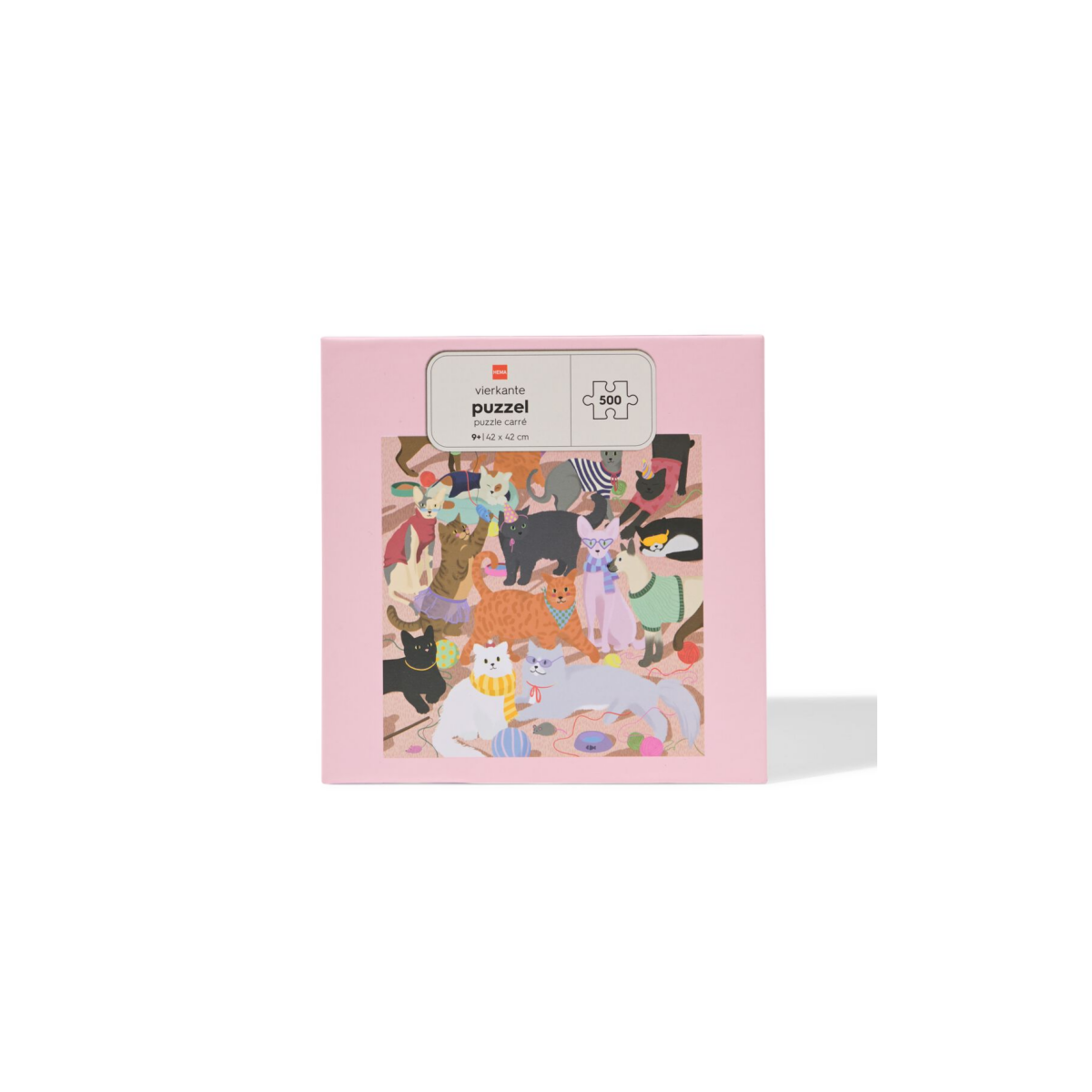 HEMA Legpuzzel 13.6x10.5cm 500 stukjes katten