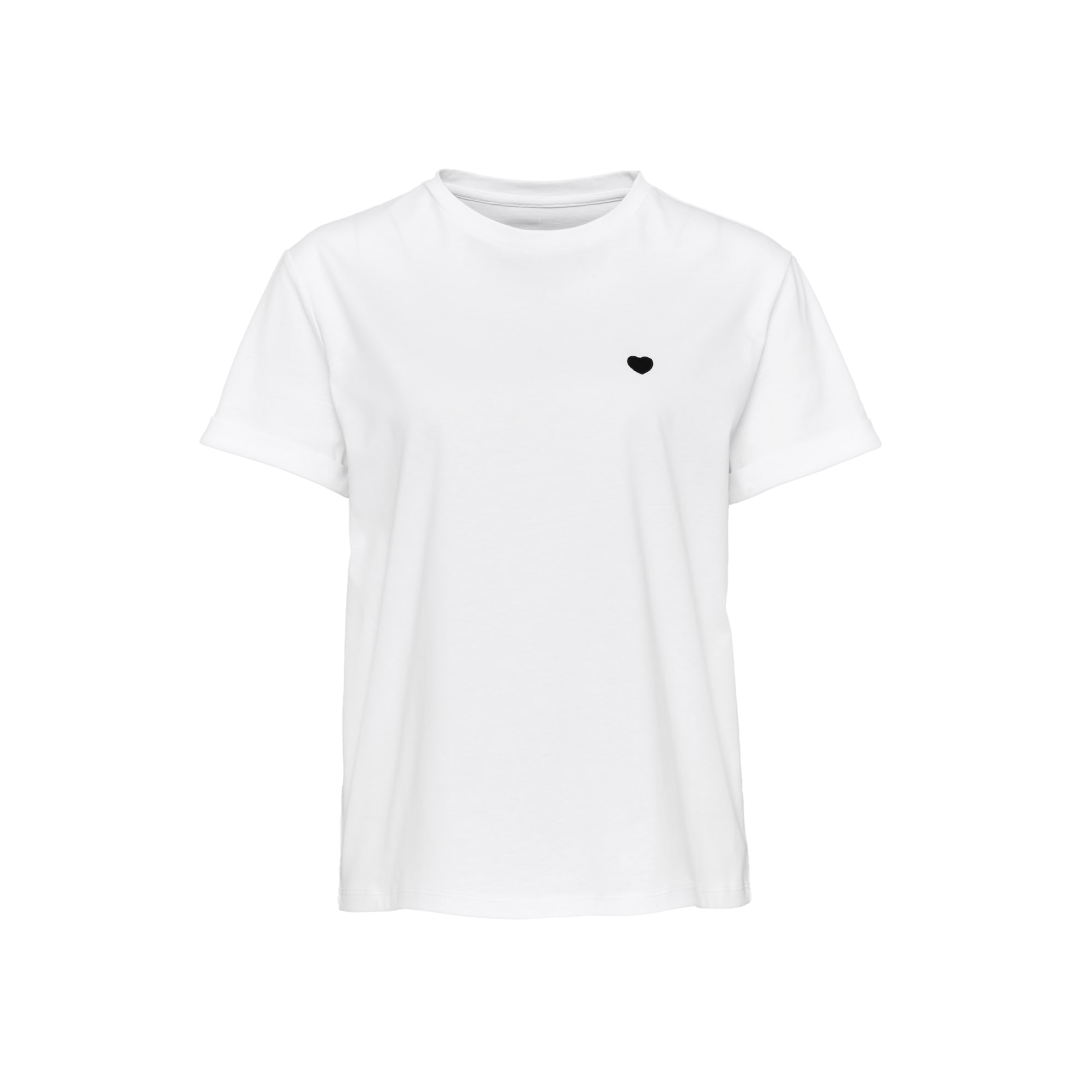 Opus - Damen T-Shirt - Weiß - Größe: 42 - bei Tara-M