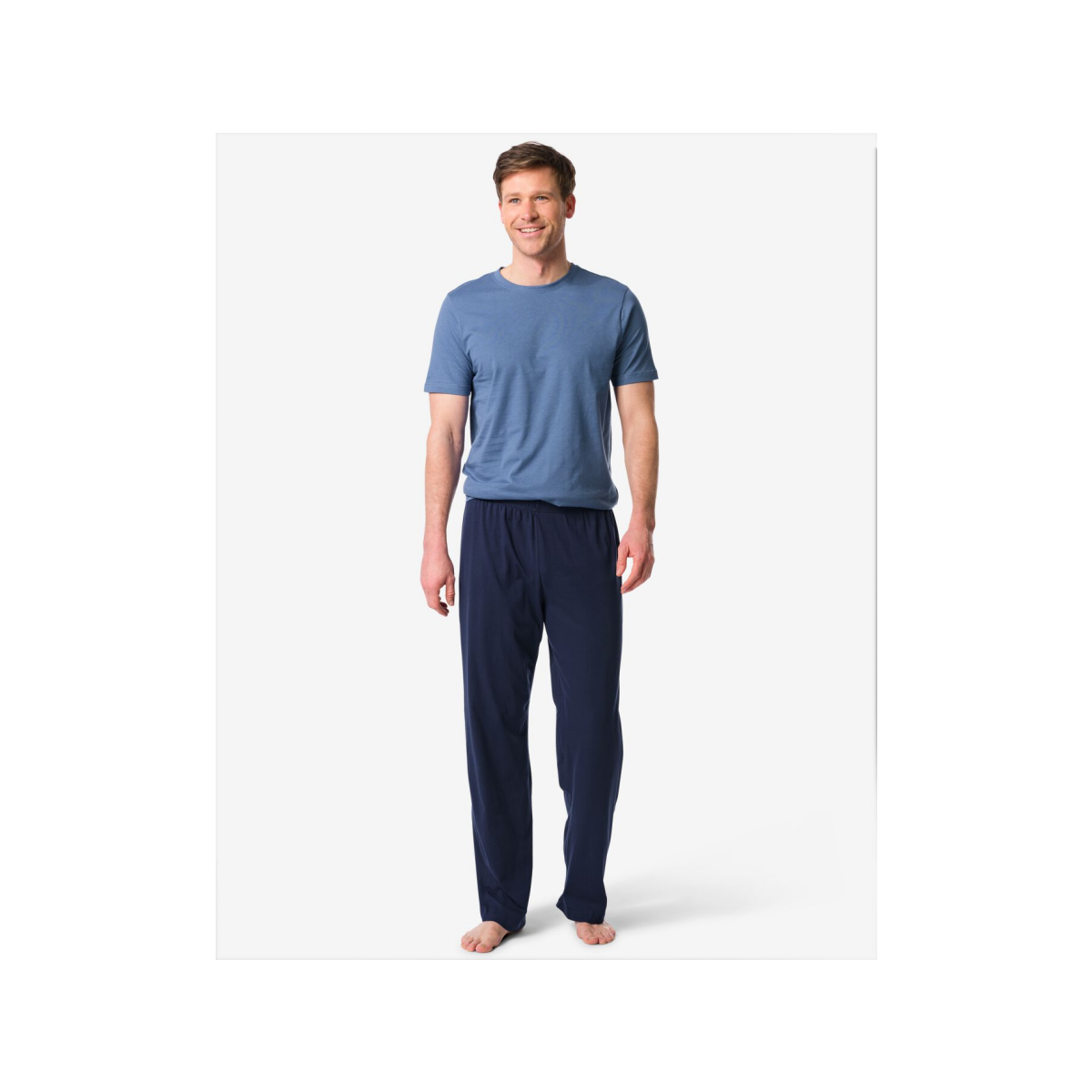 HEMA Herenpyjama blauw (blauw)