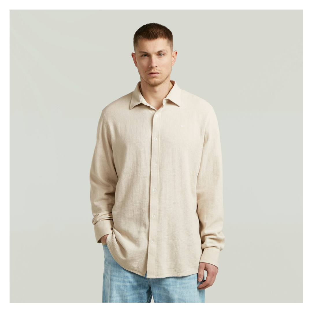 G-Star Raw Regular Shirt Baumwolle Whitebait