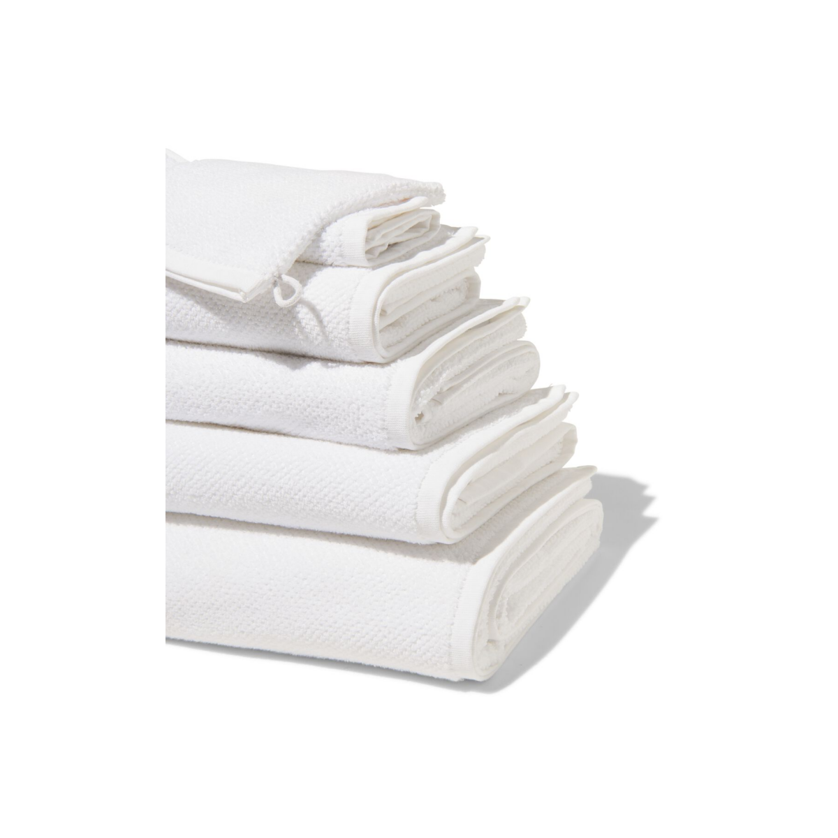 HEMA Handdoeken tweedekans recycled katoen wit (wit)