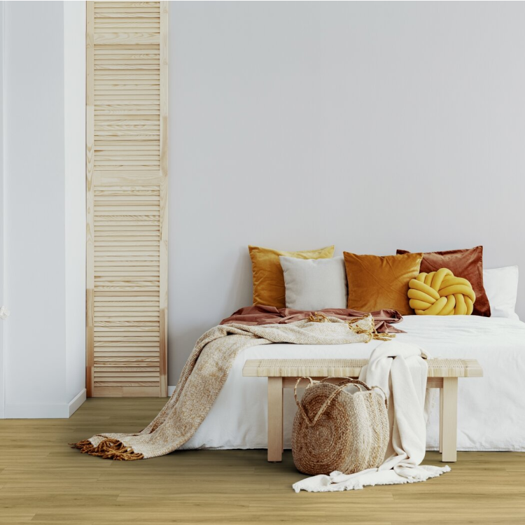 Lame de sol PVC effet bois clipsable lord honey Gerflor - 123.9 cm x 21.2 cm x 0.42 cm