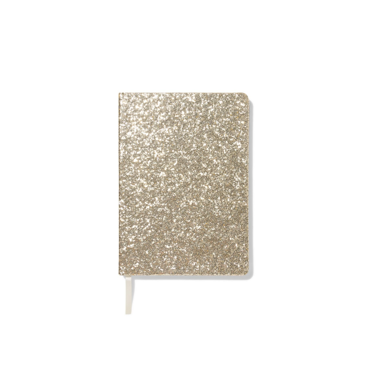 HEMA Notitieboek A5 gelinieerd glitter (goud)