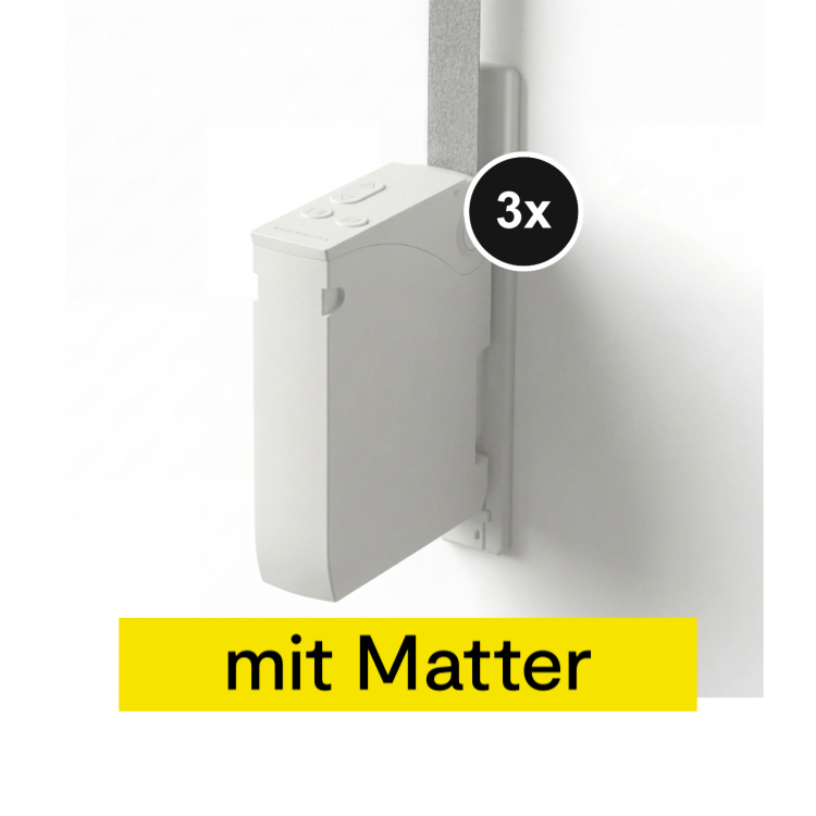 Rademacher Universal Gurtwickler smart - mit Matter für Unter-/Aufputz - 3er-Set