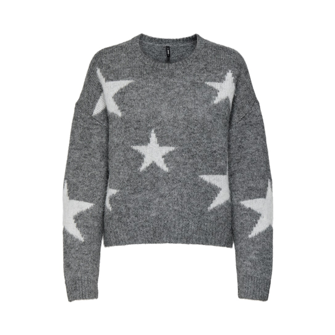 Only Pullover Dark Grey Melange