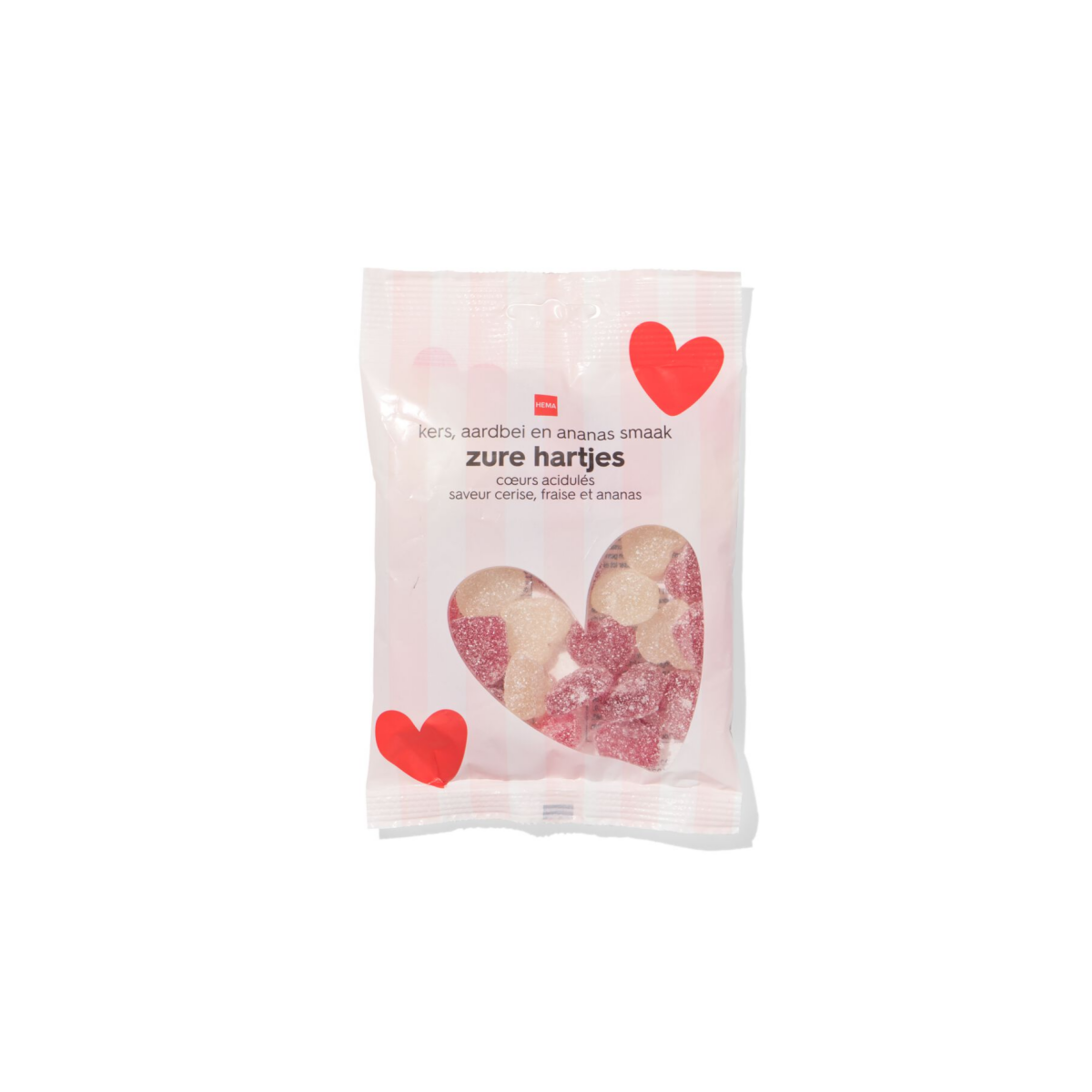 HEMA Zure hartsnoepjes 125g