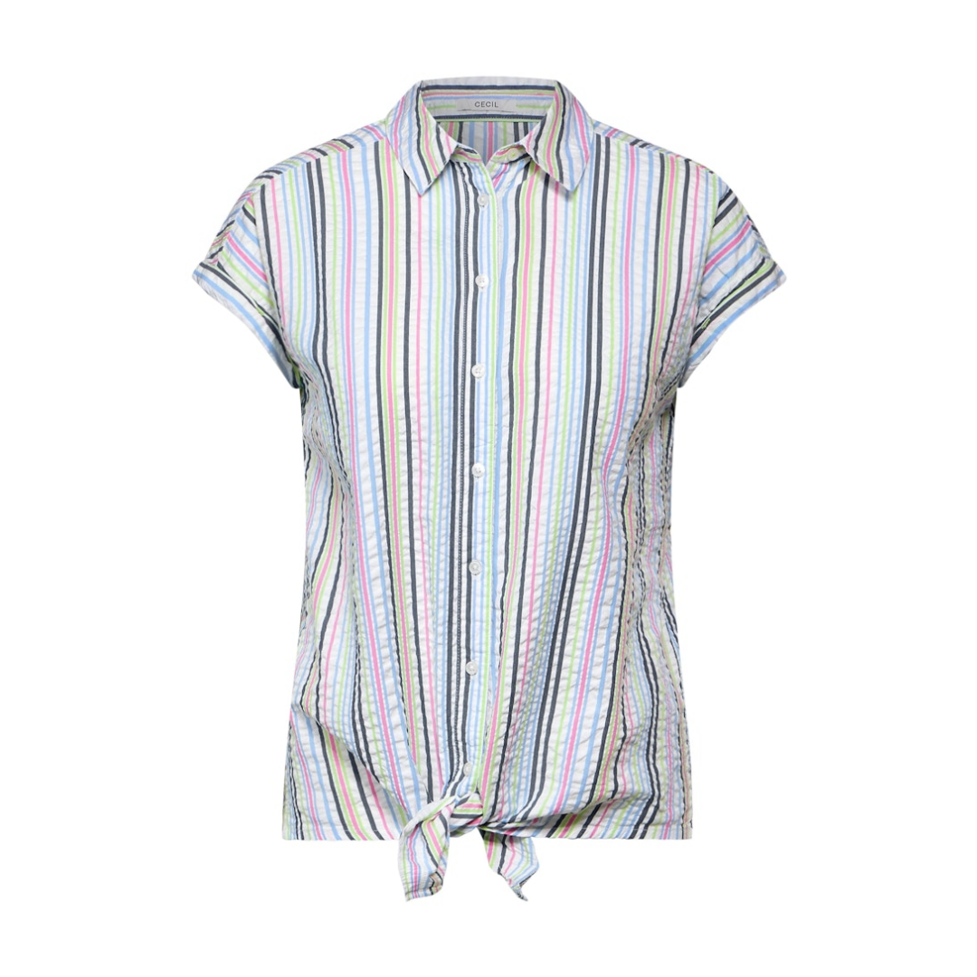 Cecil - Damen Kurzarmbluse - Weiß - Größe: S - bei Tara-M