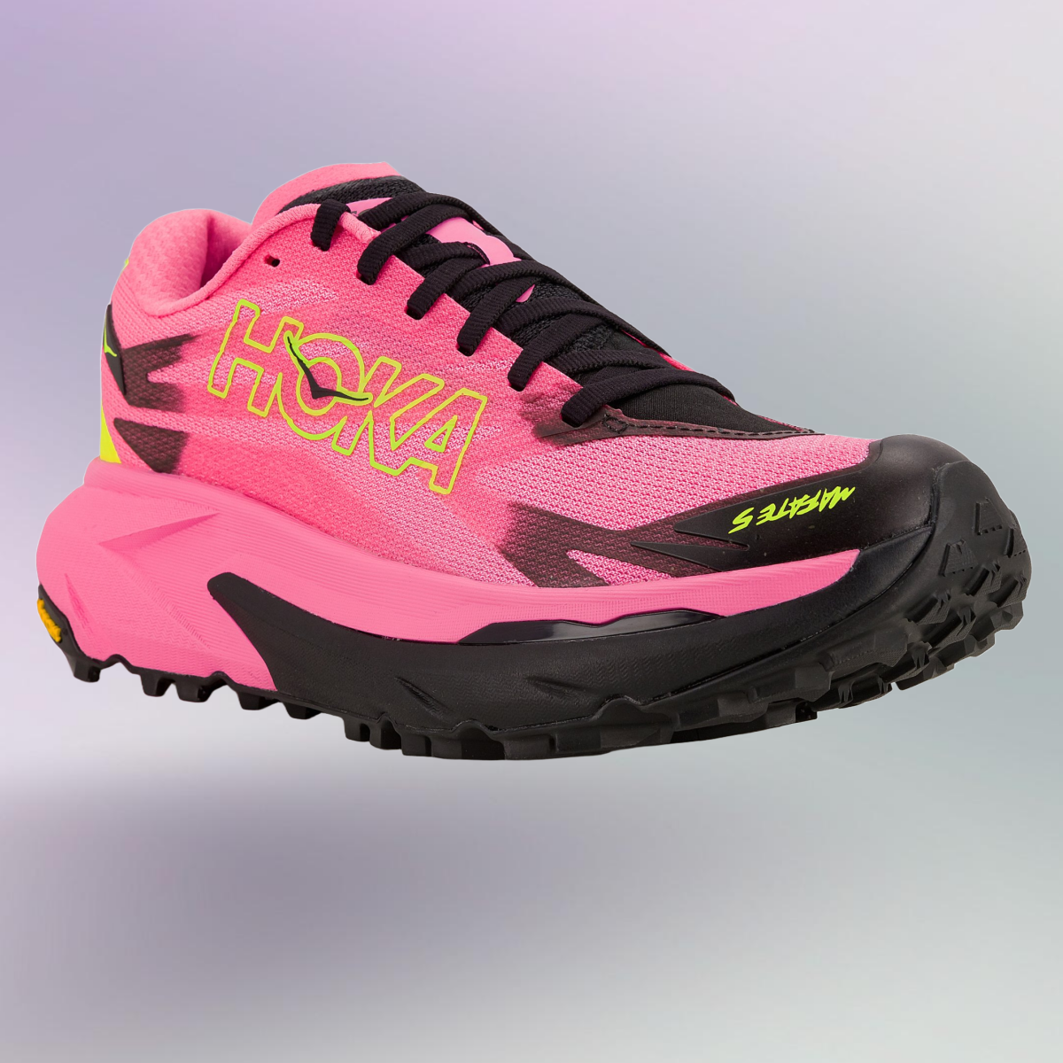 Chaussure Trail Hoka One One Mafate 5 Neon Pack - Rose - pour Femme - taille 38