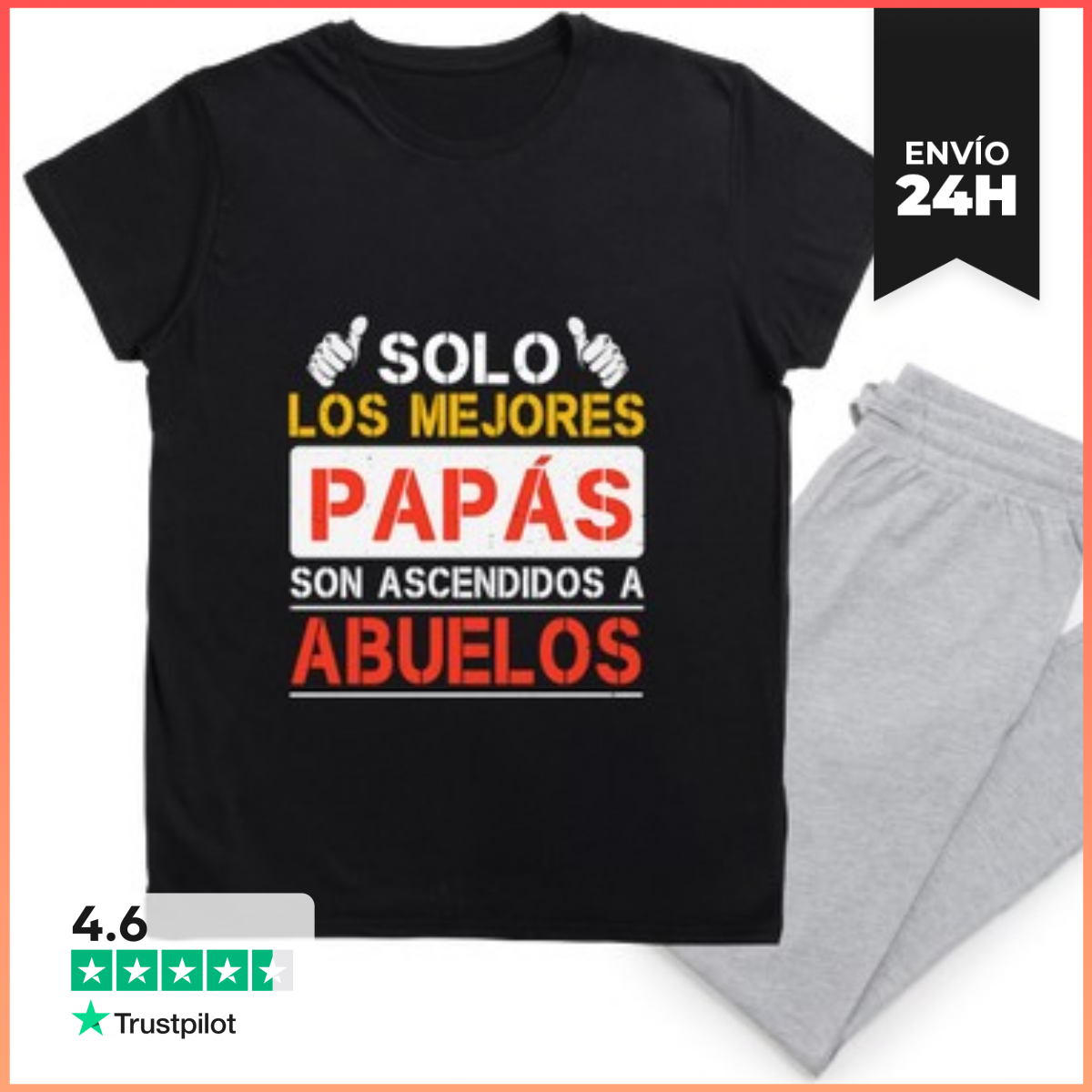 Pijama Los Mejores Papas Dia Del Padre laTostadora
