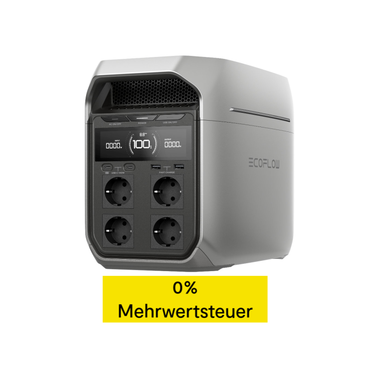 EcoFlow DELTA 3 PLUS - Tragbare Powerstation - Silber