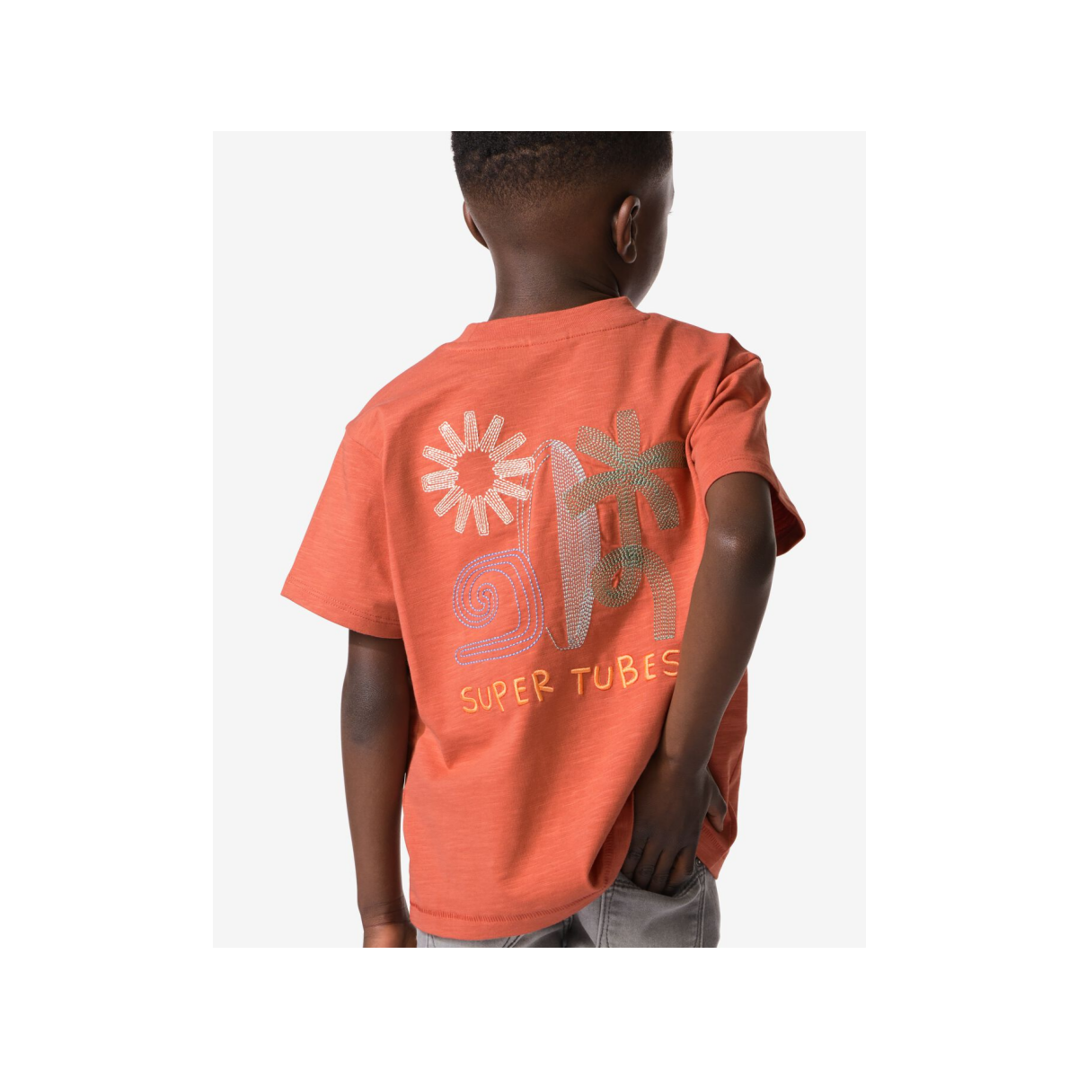 HEMA HEMA Kinder T-shirt Lichtbruin (lichtbruin)
