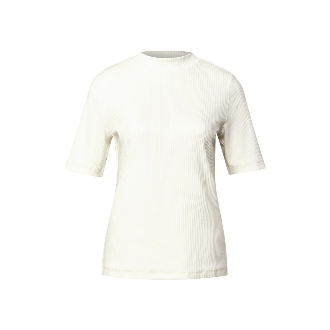 Street One - Damen T-Shirt - Weiß - Größe: 44 - bei Tara-M