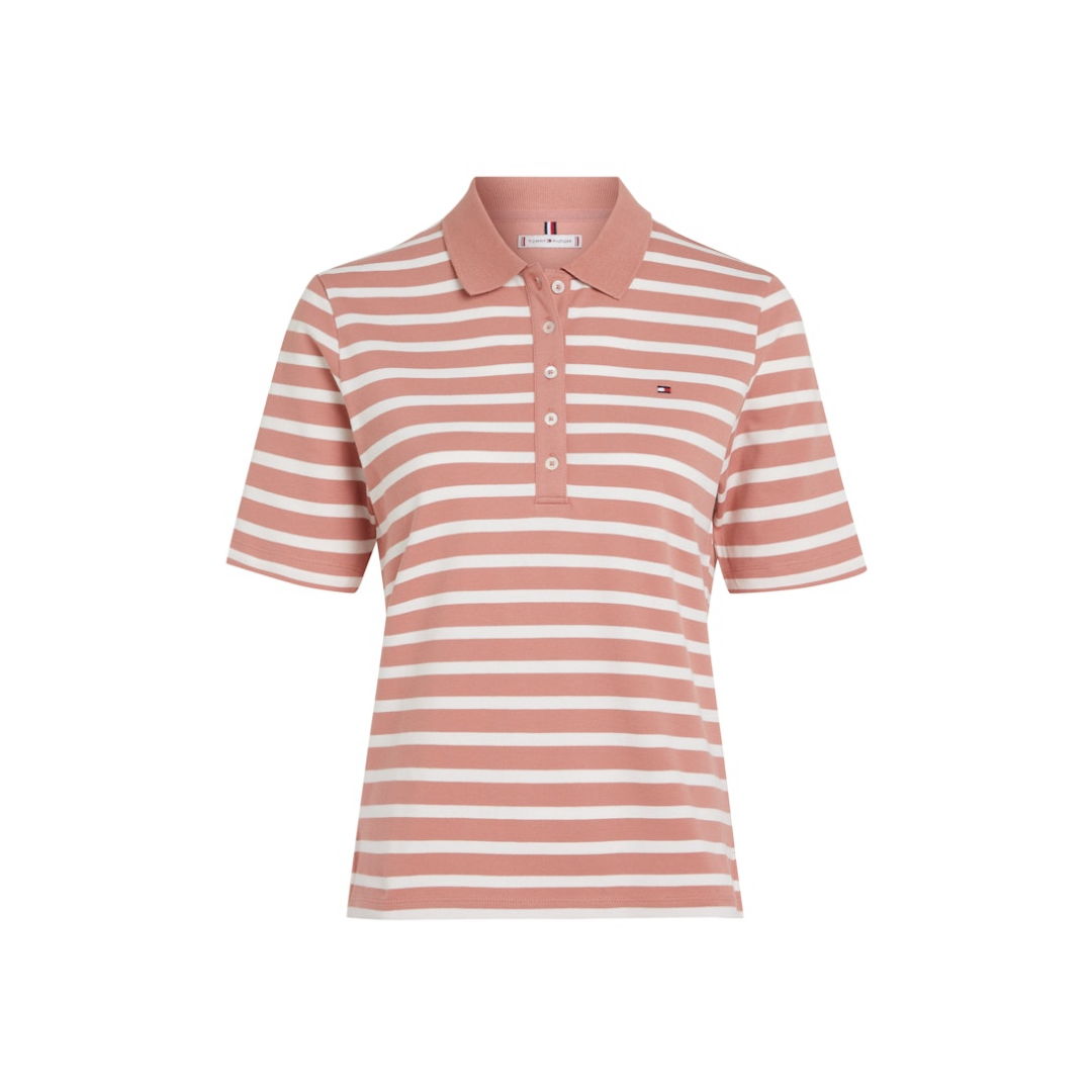 Tommy Hilfiger Polo Pique Stripe Baumwolle-Es Bunt