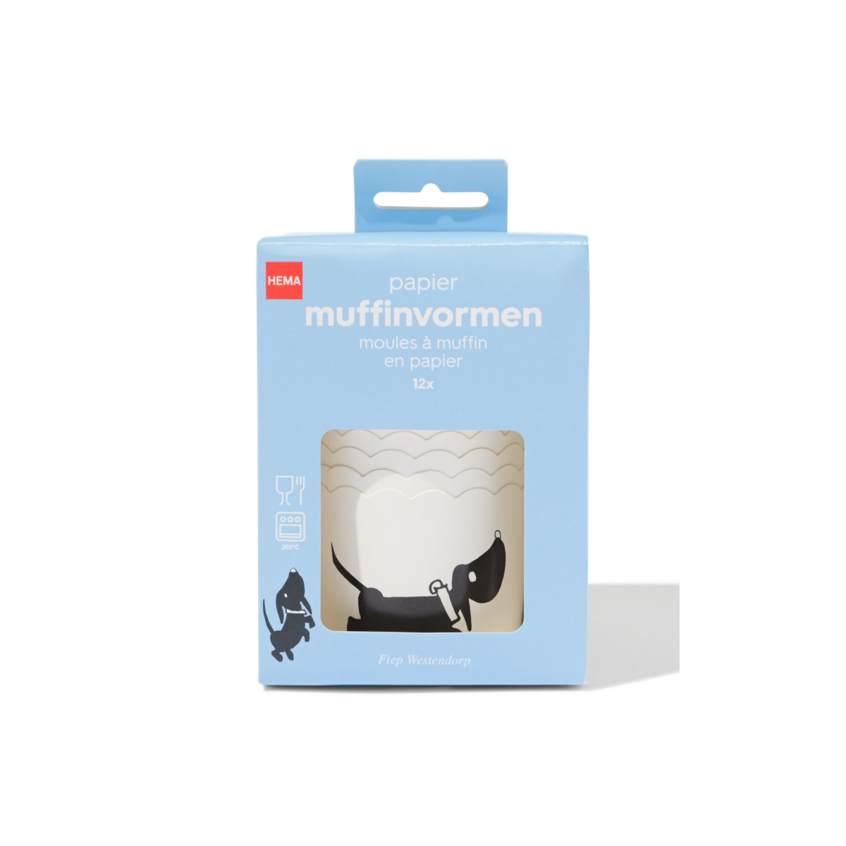 HEMA Muffinvormen papier - 12 stuks (multi)