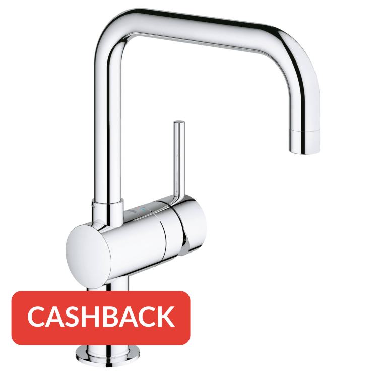 Grohe Minta keukenkraan met U-uitloop chroom