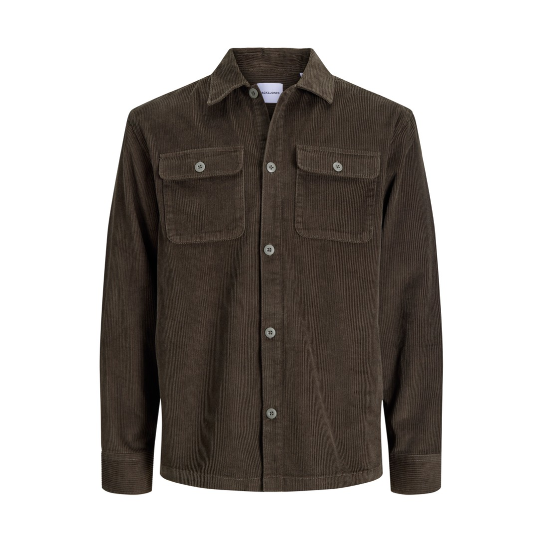 VAN GRAAF Jack & Jones Herren Oliv Cordhemd Regular Fit Baumwolle (100%) Grün, Extra Groß - Bild 2