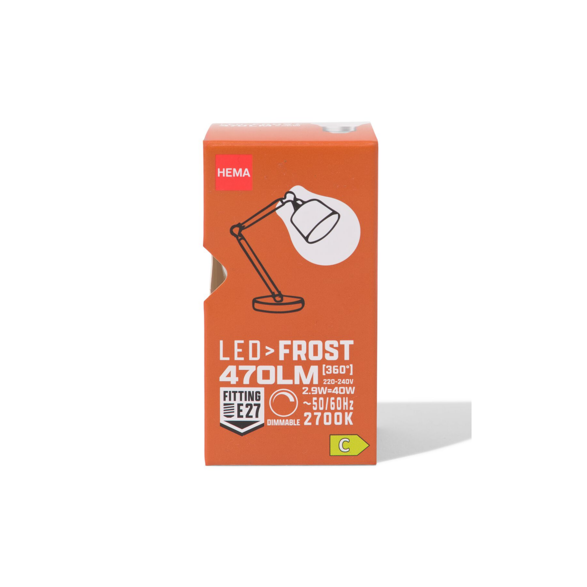 HEMA HEMA Led Kogel Frost E27 2.9W 470lm Dim