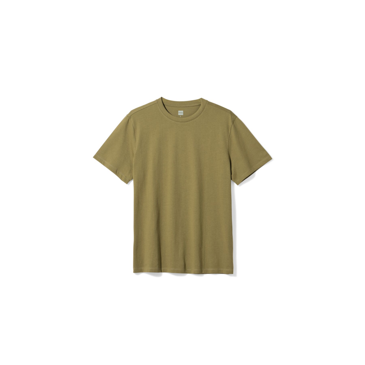 HEMA Heren T-shirt basic middengroen (middengroen)
