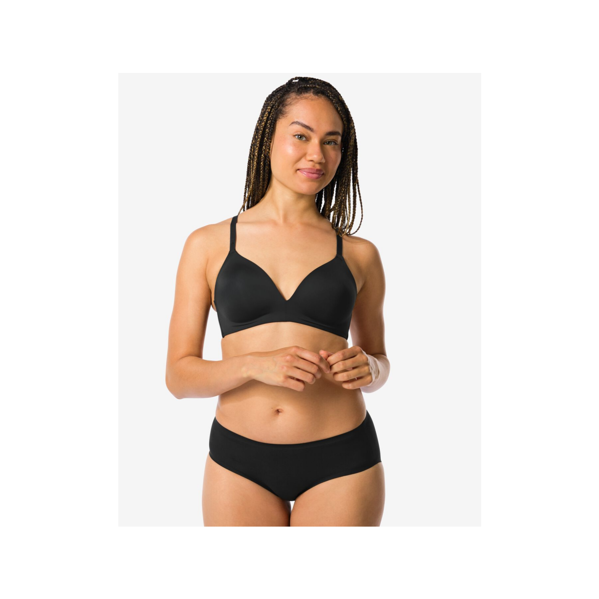 HEMA Dameshipster second skin micro zwart (zwart)