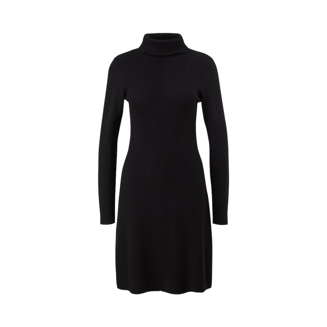 Comma - Damen Kleid - Schwarz - Größe: 44 - bei Tara-M