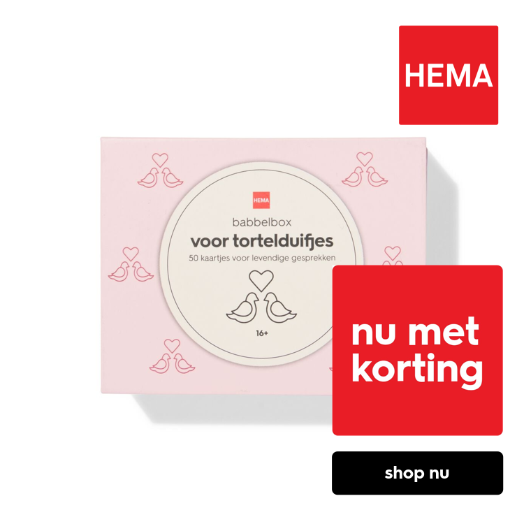 HEMA Babbelbox voor tortelduifjes