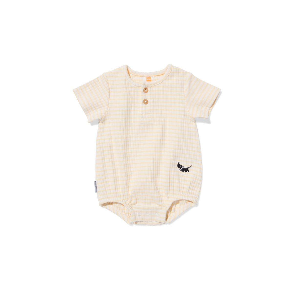 HEMA Takkie newborn romper strepen gebroken wit (gebroken wit)