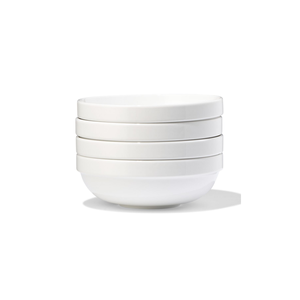 HEMA HEMA Schaaltje ⌀15x5.2cm Porselein Wit - 4 Stuks (wit)