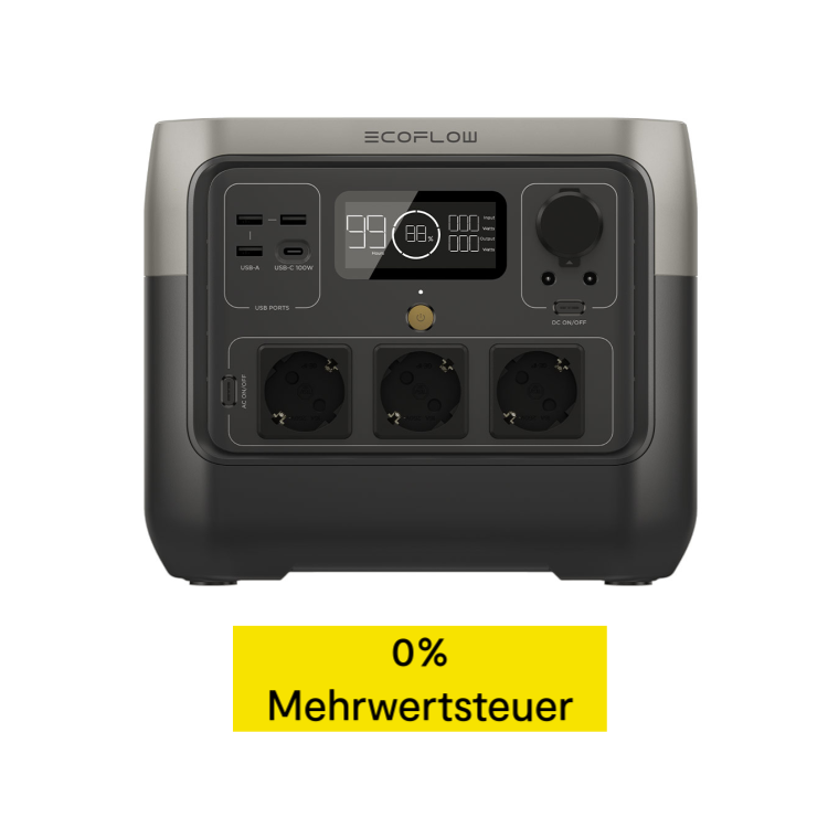 EcoFlow RIVER 2 Pro EU - Tragbare Powerstation - Silber