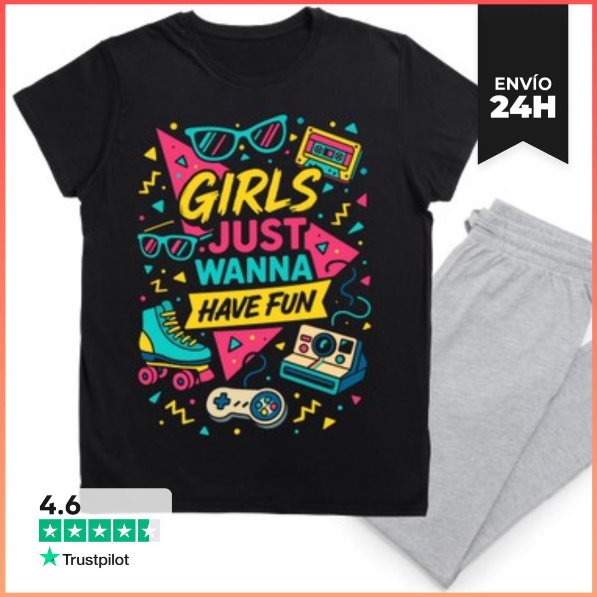 Pijama Despedida de Soltera 80s 90s Girls Fun laTostadora