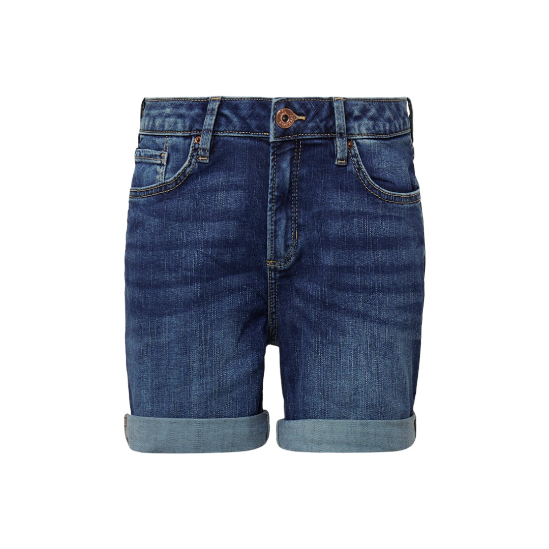 QS - Damen Kurzshorts - Blau - Größe: 40 - bei Tara-M