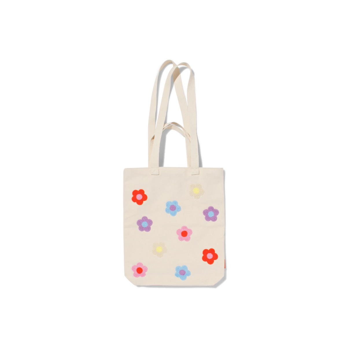 HEMA HEMA Canvas Tas 42x36cm Bloem