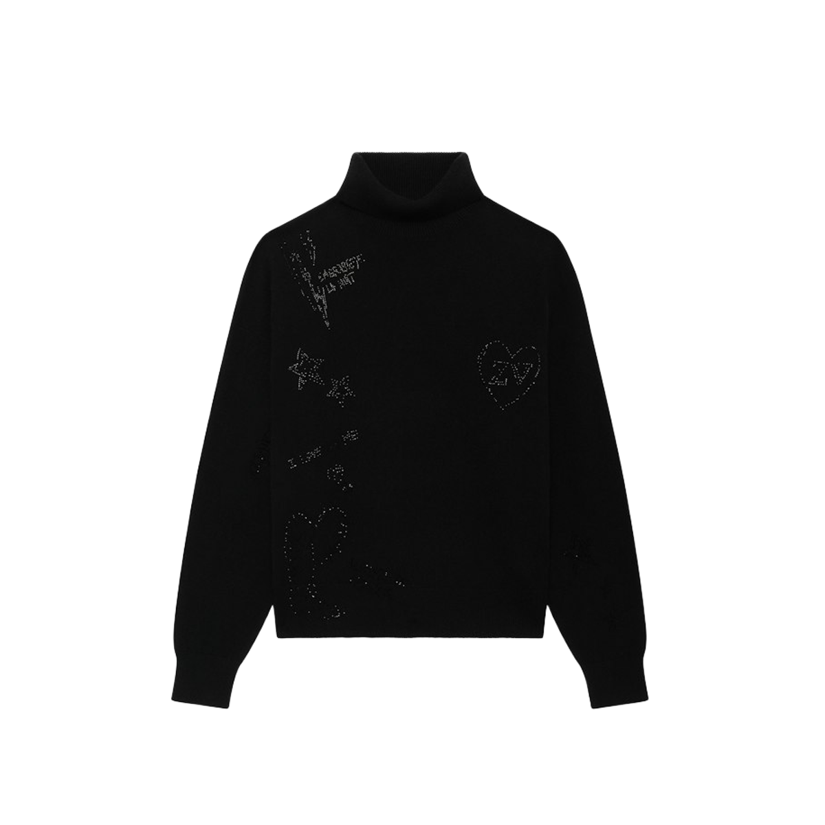 Zadig & Voltaire Donna Nero Maglia Souly 100% Cashmere