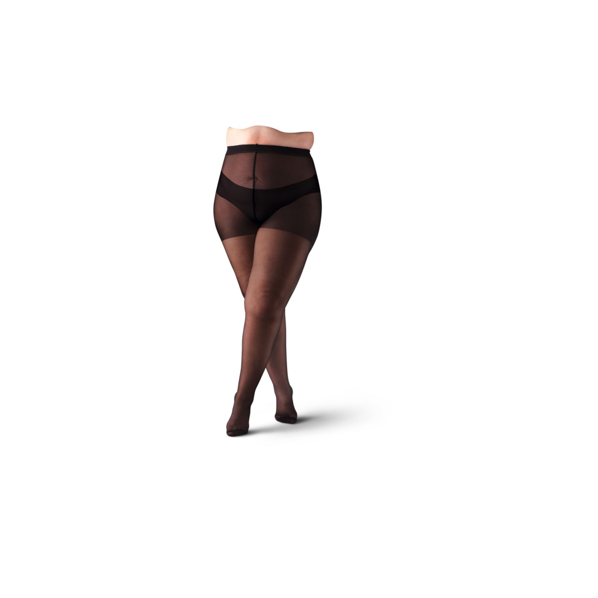 HEMA Panty 20denier curvy anti-ladder zwart (zwart)