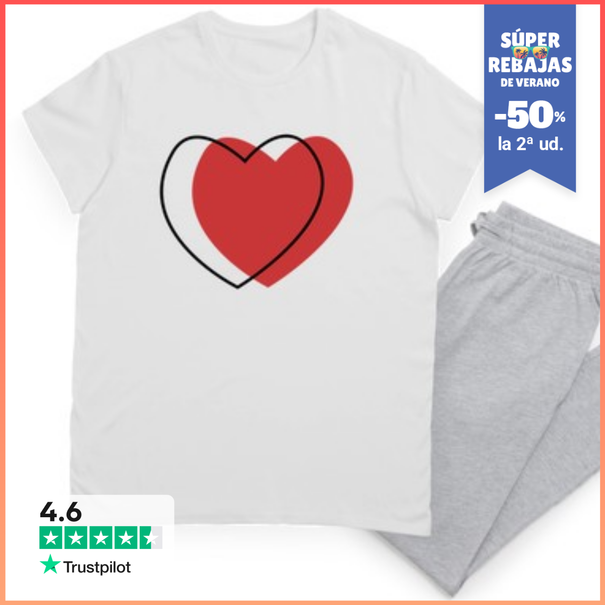 Pijama Corazón Rojo LaTostadora