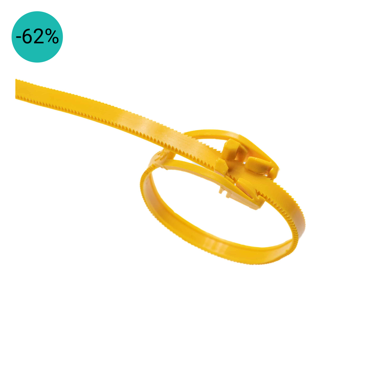 DPP Easy-Tie | Tyrap Herbruikbaar | 5.0x300mm Geel | 5 stuks | Dutch Performance Products