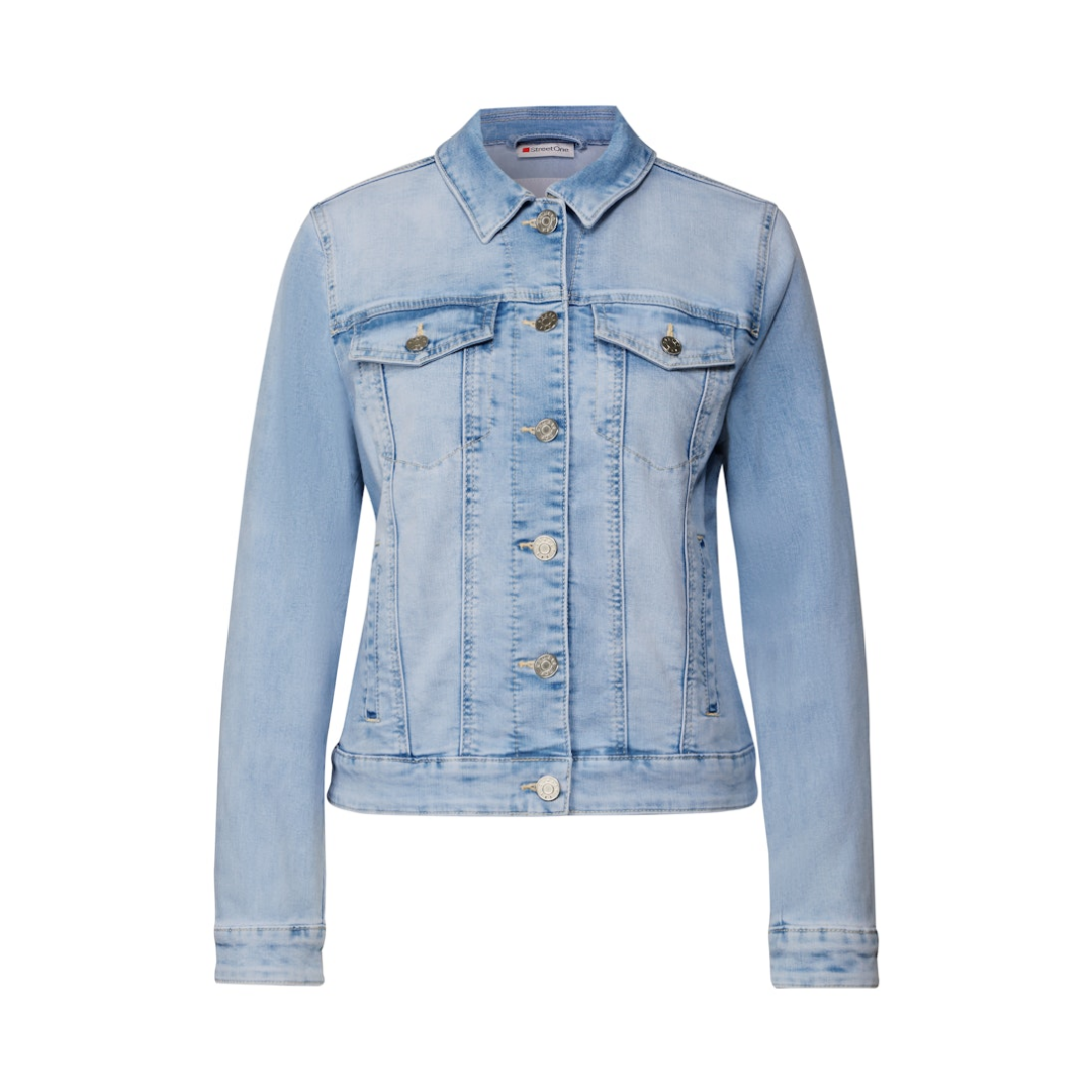 Street One Jeansjacke Bleached-Look Baumwolle-Polyester-Viskose-Esasthan Ultra Bleached Wash