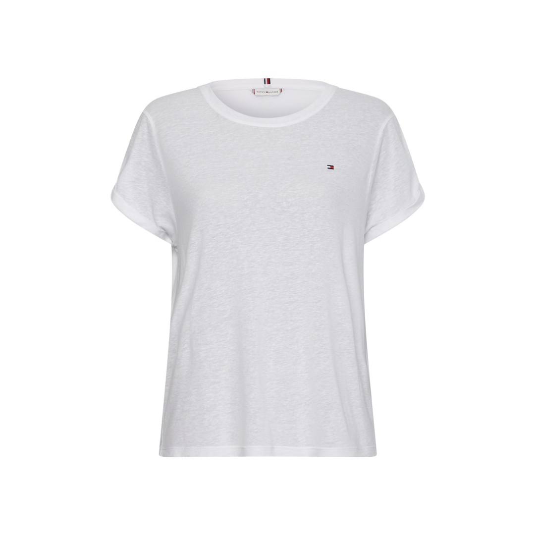 Tommy Hilfiger - Damen T-Shirt - Weiß - Größe: M - bei Tara-M