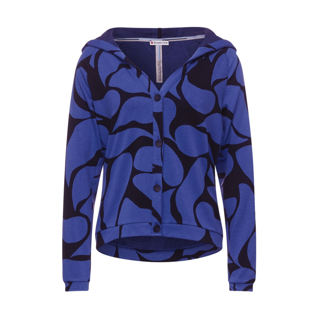Street One - Damen Sweatshirt - Blau - Größe: 44 - bei Tara-M