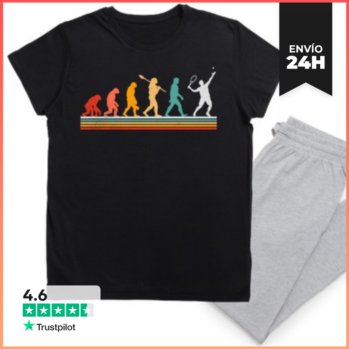 Pijama EVOLUCIÓN SER HUMANO TENIS laTostadora