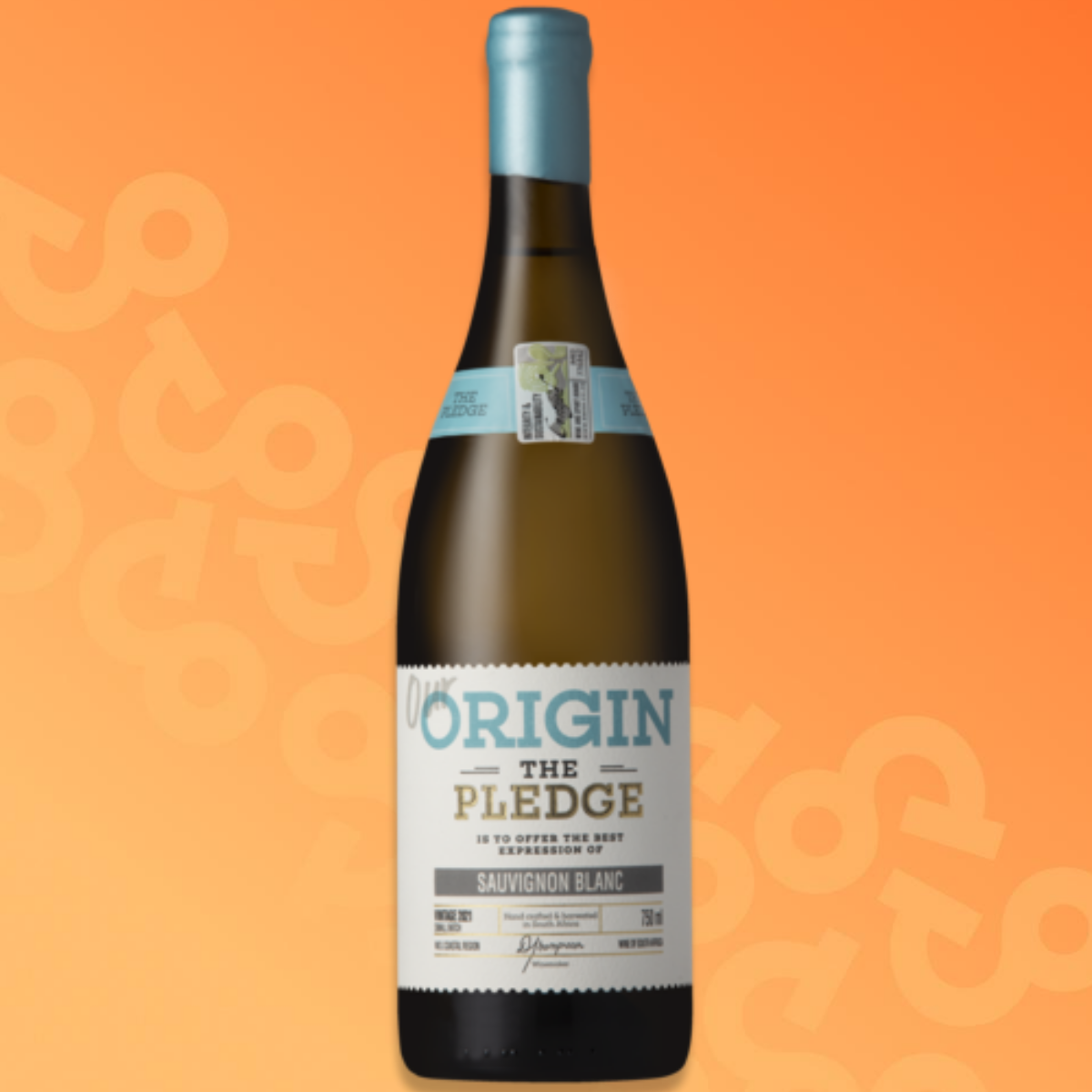 Bottiglia The Pledge Il nostro Origin Sauvignon Blanc vino bianco 75 cl