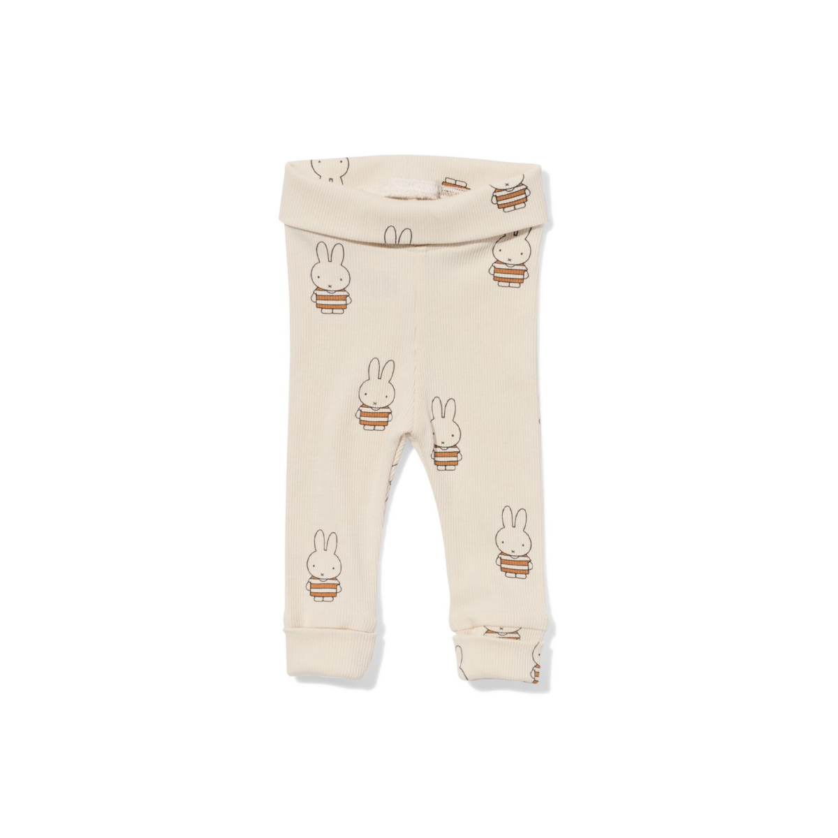 HEMA Nijntje newborn legging rib ecru (ecru)