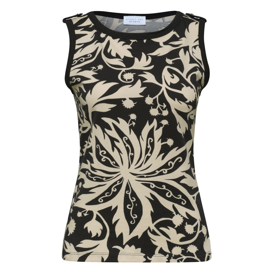 STREET ONE STUDIO - Damen Top - Schwarz - Größe: 42 - bei Tara-M