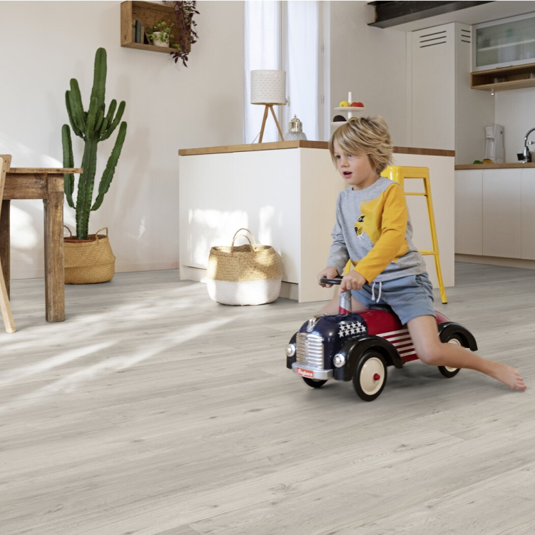 Lame de sol PVC effet bois clipsable columbia pearl Gerflor - 123.9 cm x 21.2 cm x 0.42 cm