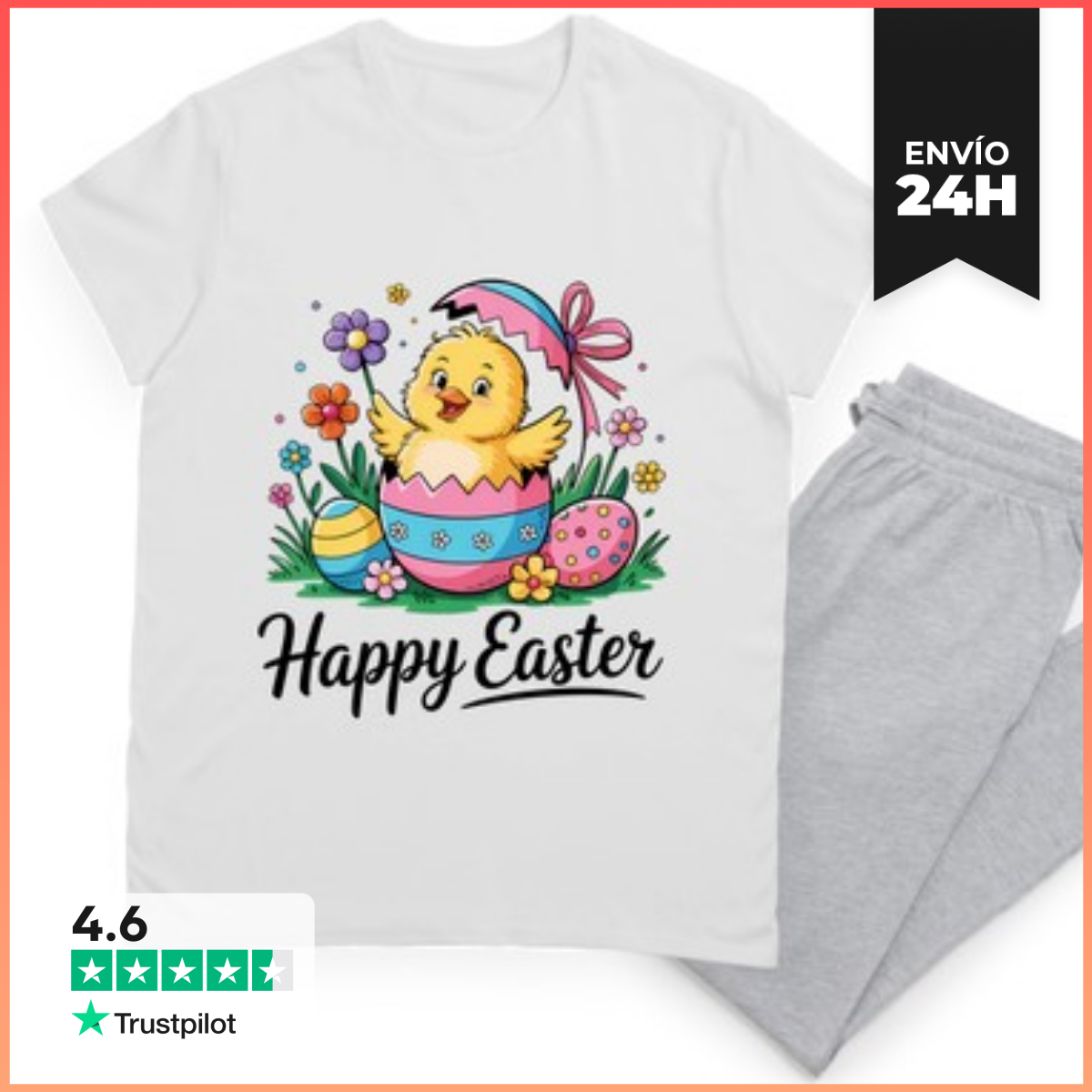 Pijama adorable pollito de Pascua laTostadora