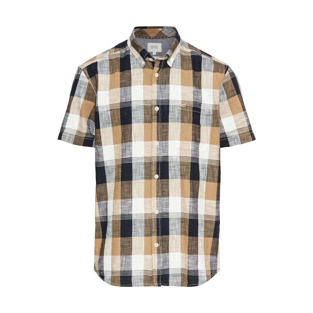 Camel Active - Herren Kurzarmhemd - Beige - Größe: 3XL - bei Tara-M